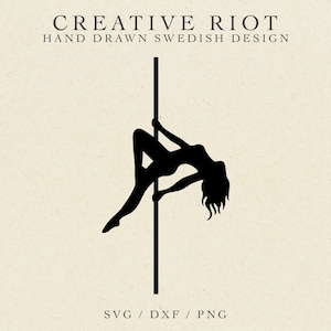 POLE DANCE SVG - Exotische Tänzerin SVG, Kommerzielle Nutzung SVG, Cricut Pole Dance, Pole Dancer SVG, Tanz SVG Datei, Pole Fitness SVG, Fitness SVG