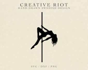 Pole Dance SVG - Exotic Dancer Fitness Design (Commercial Use)
