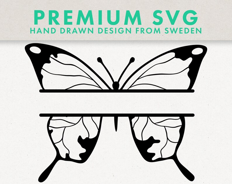 Download BUTTERFLY MONOGRAM SVG Butterfly Split Monogram Butterfly ...