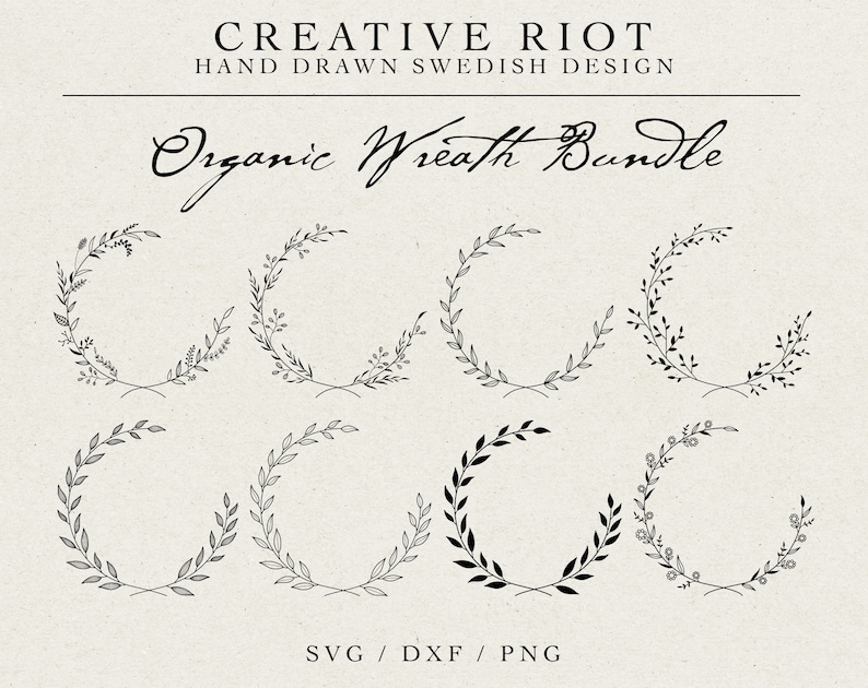 Download Farmhouse Svg Monogram Svg Wreath Graphic Svg Floral Wreath Svg Laurel Wreath Svg Logo Svg Organic Wreath Bundle Wedding Svg Clip Art Art Collectibles Tripod Ee