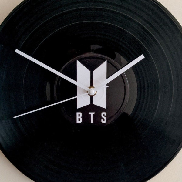 BTS Vinyl Record Wall Clock 12" LP Unique Gift For K-Pop fan Bangtan Sonyeondan