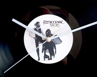 Fleetwood Mac Vinyl Record Wall Clock 12" LP Unique Music Memorabilia Fleetwood Mac - Rumours Gift For 80s music fan
