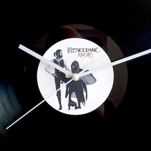 Fleetwood Mac Vinyl Record Wall Clock 12" LP Unique Music Memorabilia Fleetwood Mac - Rumours Gift For 80s music fan