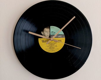 Frank Sinatra Vinyl Record Wall Clock 12" LP Rat Pack 50s 60s Music Memorabilia
