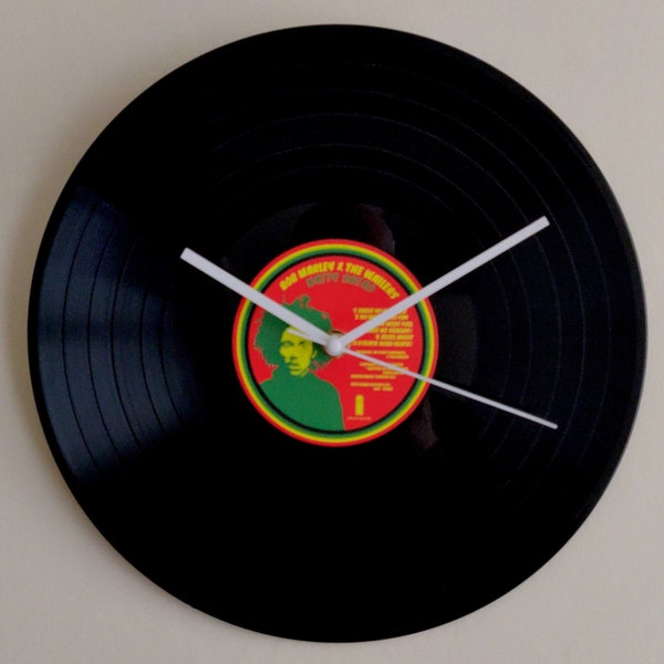 Bob Marley Natty Dread Vinyl Record Wall Clock 12" LP Unique Gift For Reggae Music fan