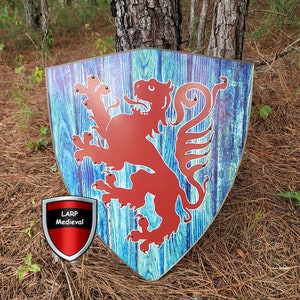 Dark Templar Knights Mittelalterlicher europäischer roter Löwe englischer königlicher Wappenschild
