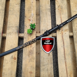 Japanese Anime Samurai Ninja Bamboo Scabbard 1090 High Carbon Steel Katana Sword