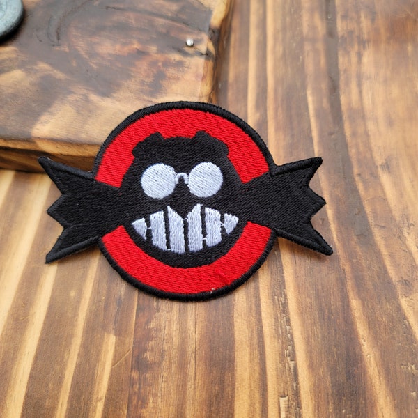 Embroidered Gaming Sonic the Hedgehog Dr. Eggman Robotnik Iron On Sew Applique Patch Cosplay Red Black