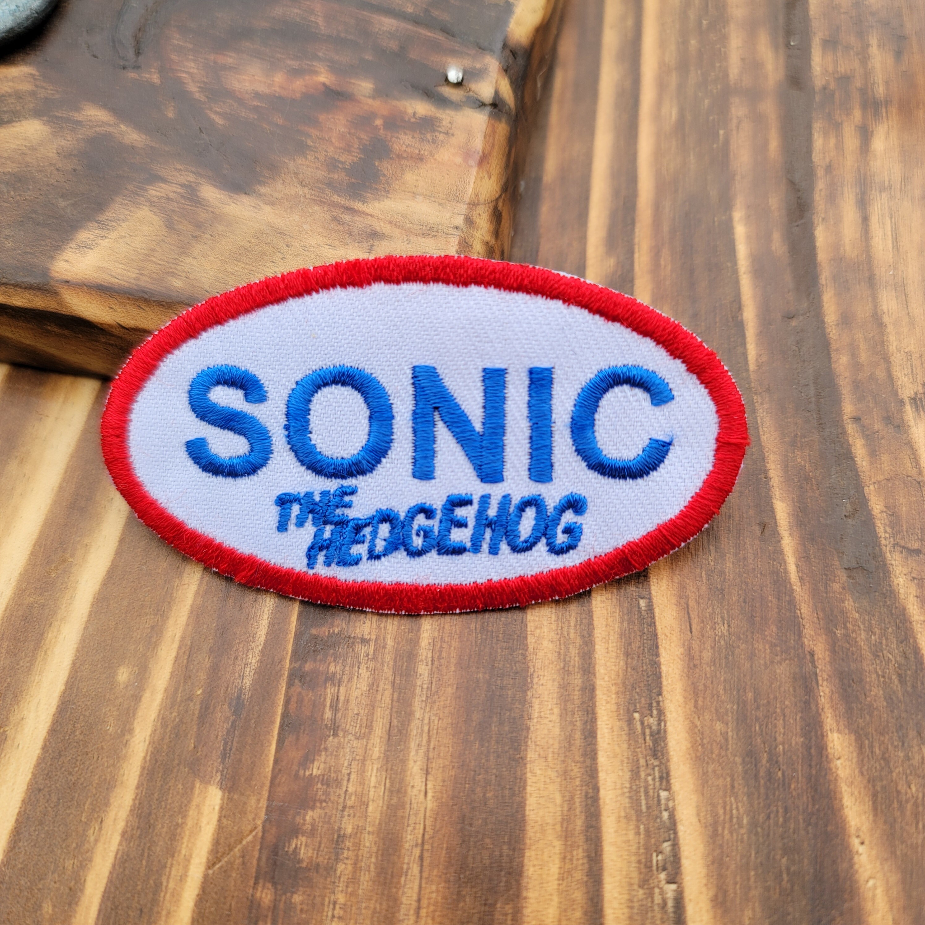 Personagem Sonic Knuckles bordado de 7,6 cm de altura com ferro no patch