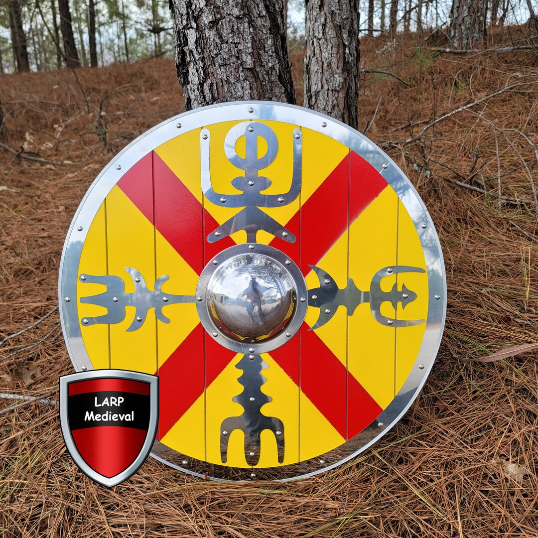 King Harald Finehair Viking Warrior Medieval Round Shield Norse