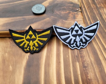 Embroidered Legend of Zelda Hylian Crest Iron On Sew Applique Patch Link Cosplay