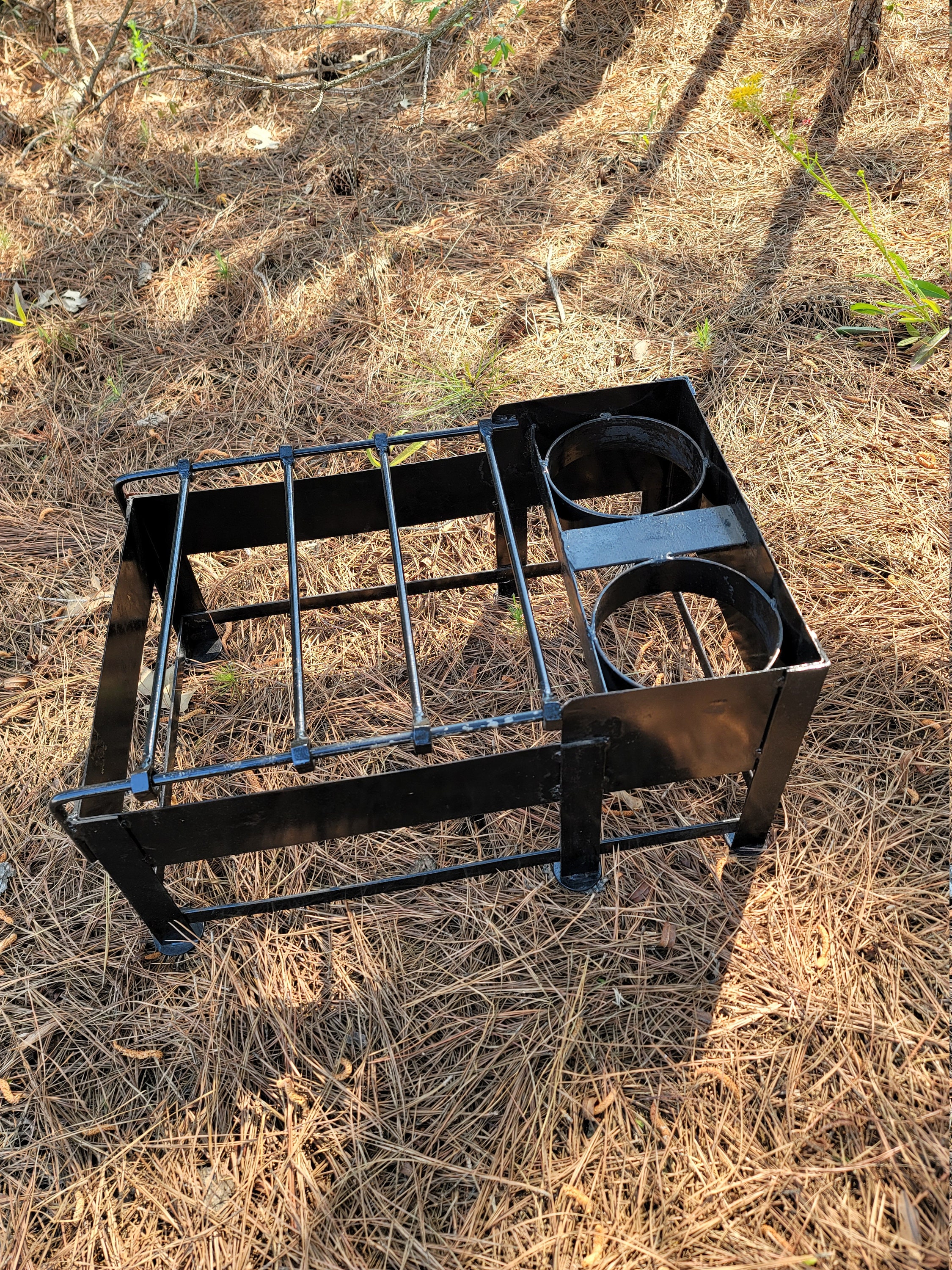 Built this tripod hanging grill in my welding class : r/CampingGear