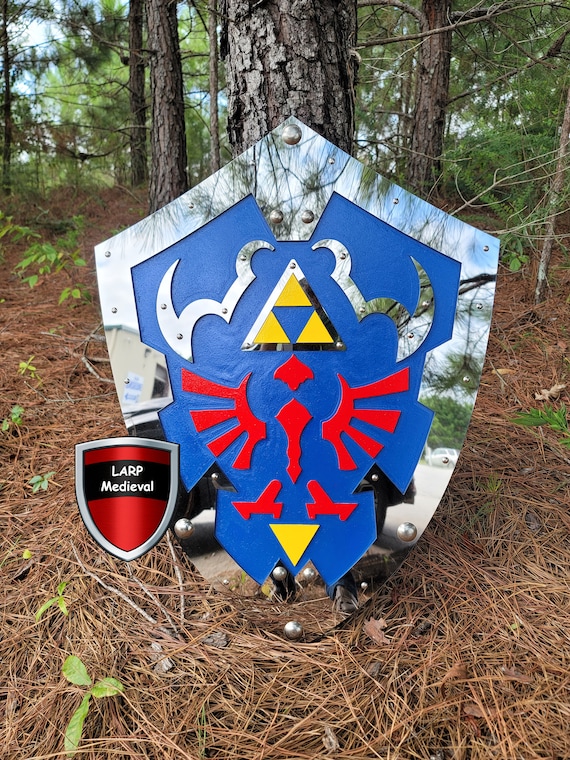 Legend of Zelda Hylian Shield Ocarina of Time Steel Plated Etsy