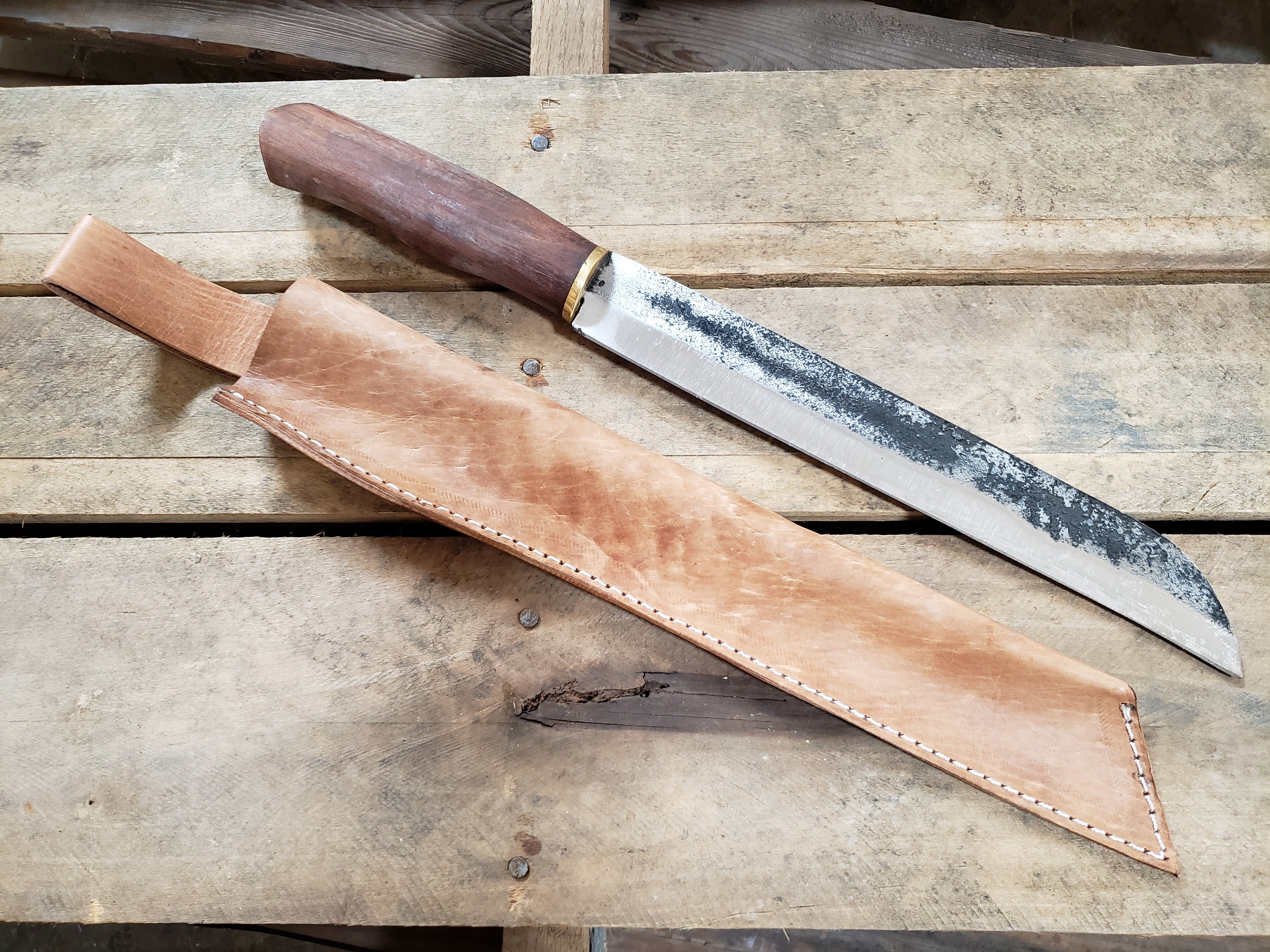 High Carbon Steel Machete Knife Sheepsfoot Blade Solid Etsy High Carbon Steel Machete Knife Sheepsfoot Blade Solid Etsy