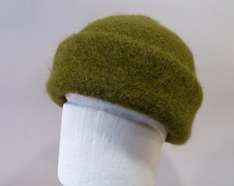 Olive Felted Wool Hat