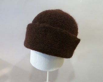 Dark Chocolate Felted Wool Hat