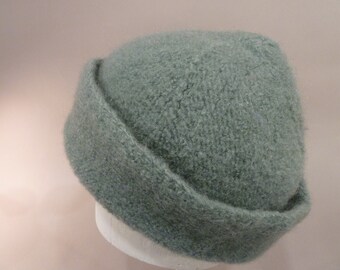 Sea Foam Aqua Felted Hat