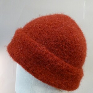 Vintage 60s red wool felt Madeline prairie hat. Lot of 6 Red  main image 4