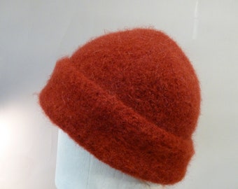 Deep Red Felted Hat