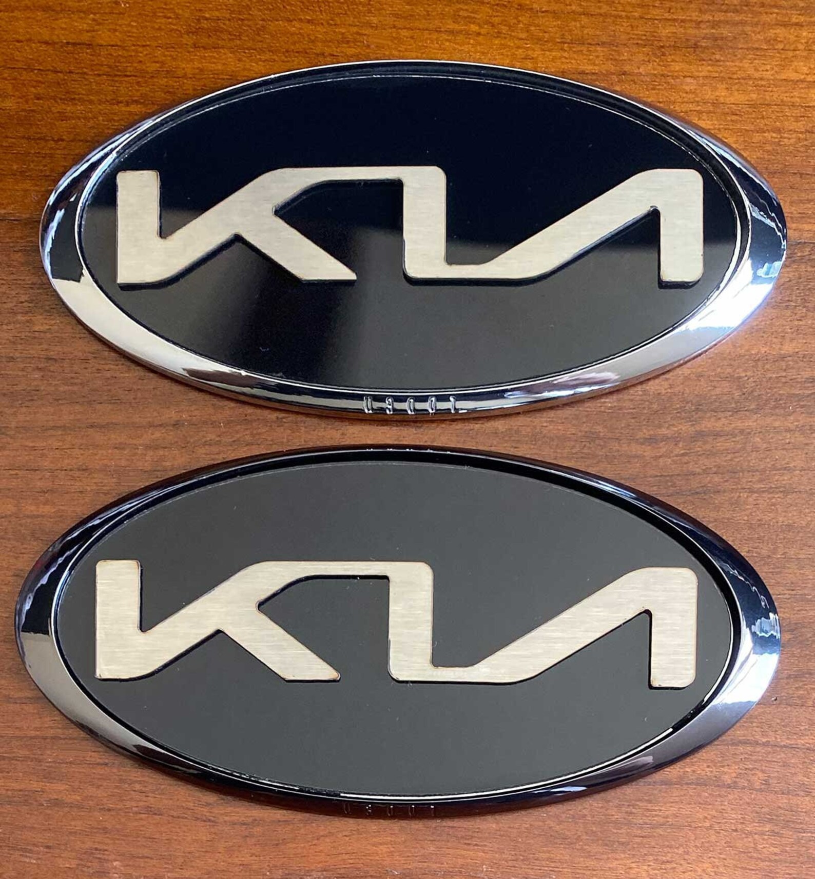 Kia 4.0 Badges/Emblem 2stk Set mit gebürsteten Aluminium Etsy