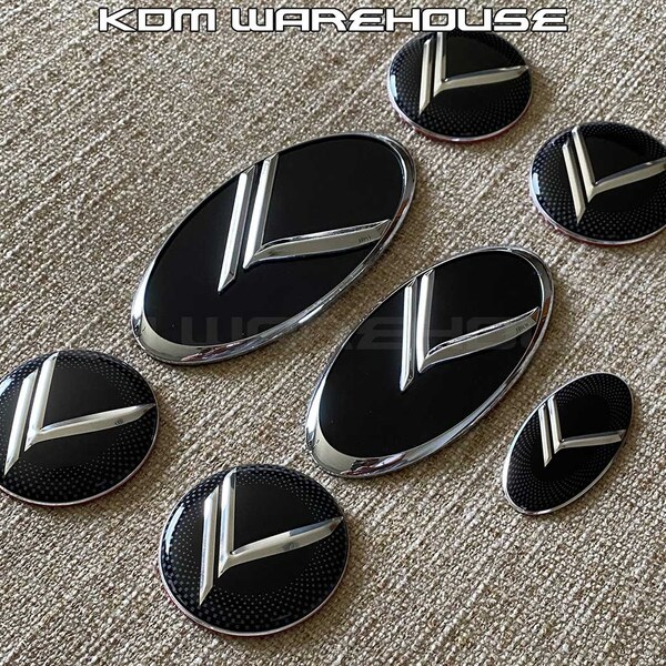 Original K metal emblem sets for Kia vehicles