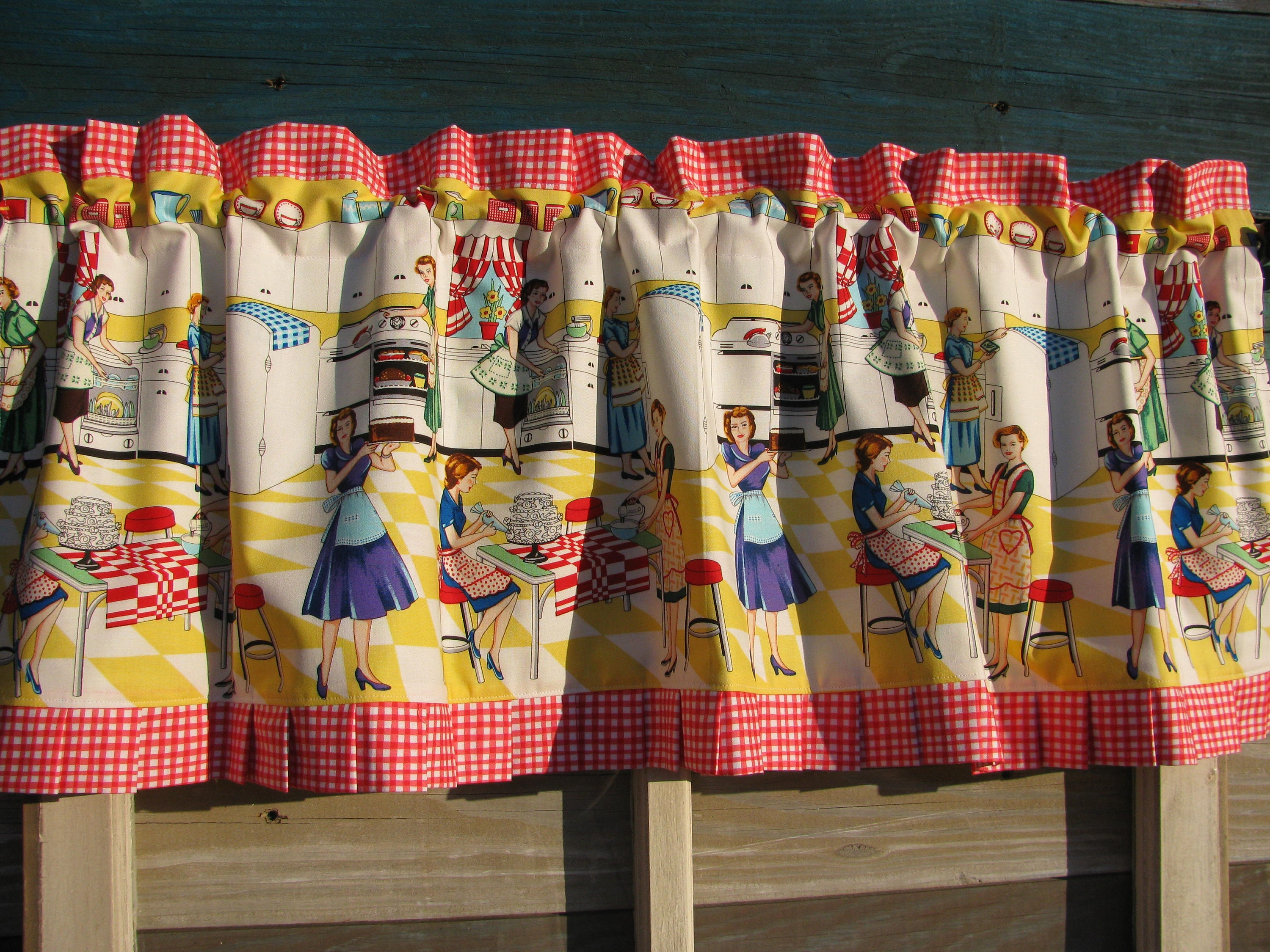 Retro Kitchen Curtains 1950s