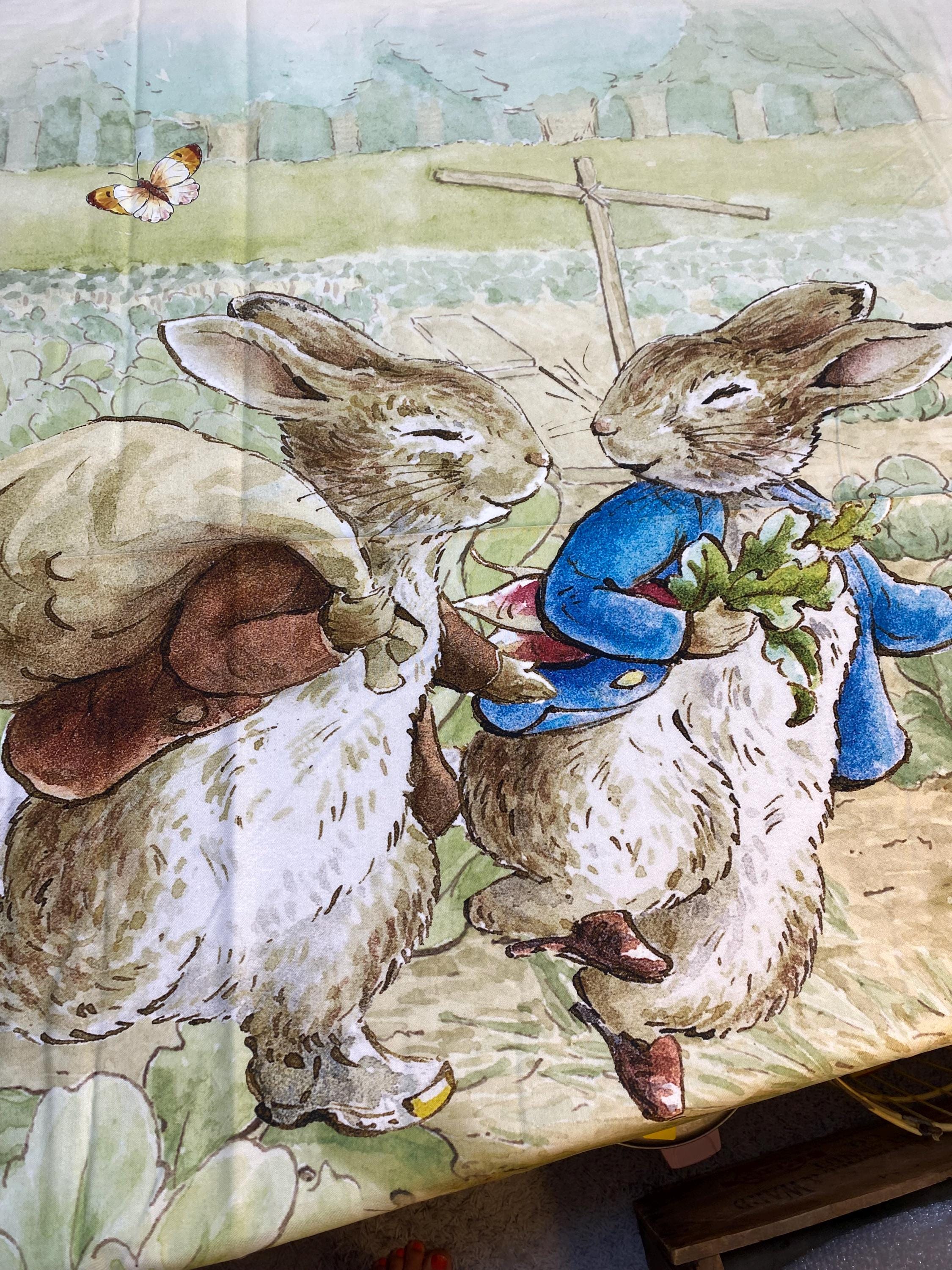 Fabric, Peter Rabbit™ and Benjamin Bunny™ Collection, Panel, BEATRIX ...