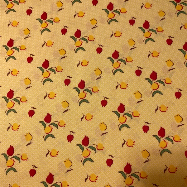 Fabric, Sugar Sack 2 by Whistler Studios for Windham Fabrics, by the yard, half yard, fat quarter. vintage, retro, 30s feedsack, floral