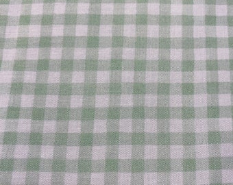 Fabric, Icy Gingham Designed by Louise Nisbet for Michael Miller, Baked with Love, by the yard, half yard, fat quarter, check, DC11033-GREE