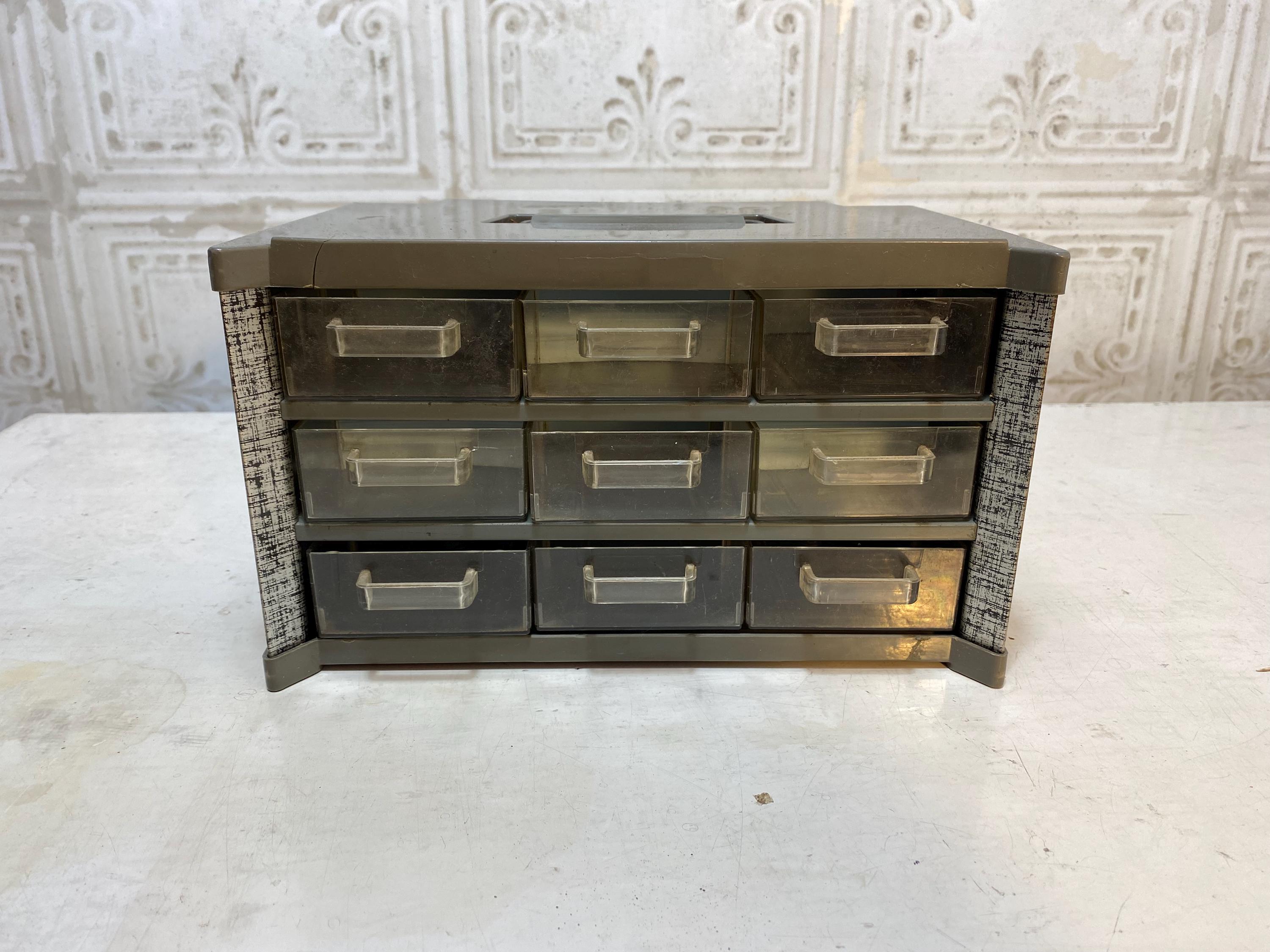 Vintage Green Steel Storage Drawer Bins – 17x8x4.5 – Lot Of 3 – Industrial Organizer