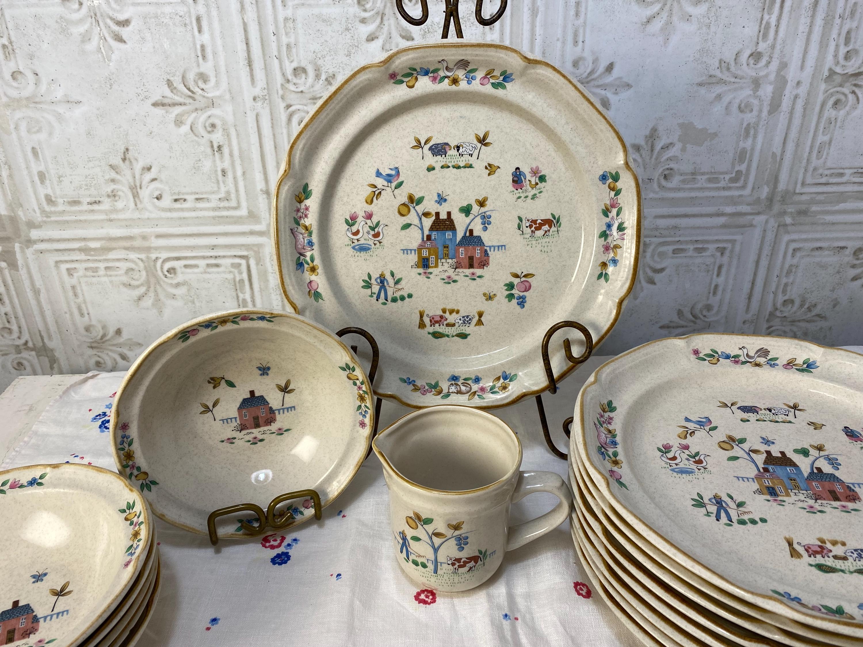 Vintage Heartland Village International China Stoneware, Sold