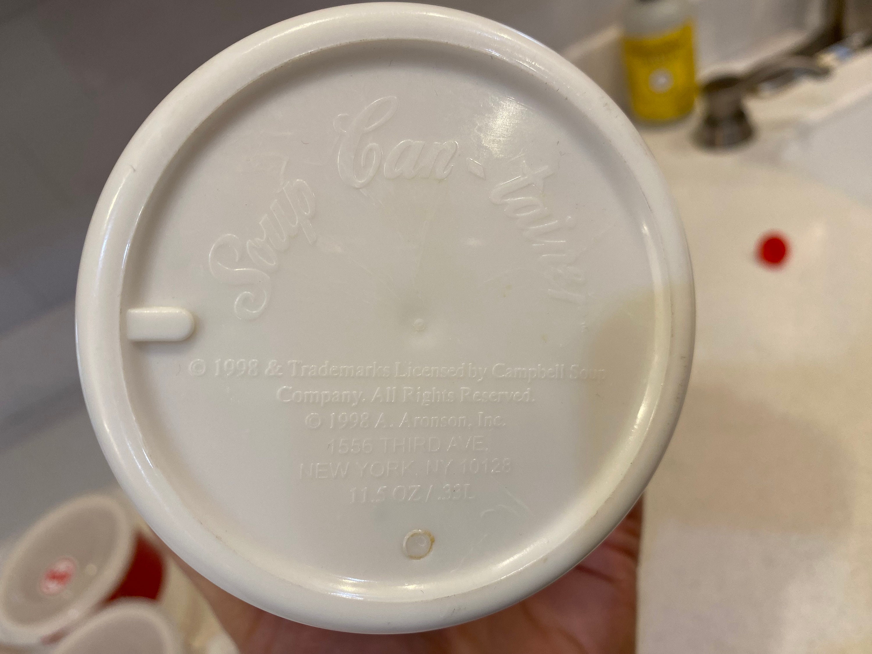 Vintage '90s Campbell Soup Insulated Travel Container and 2 Mugs