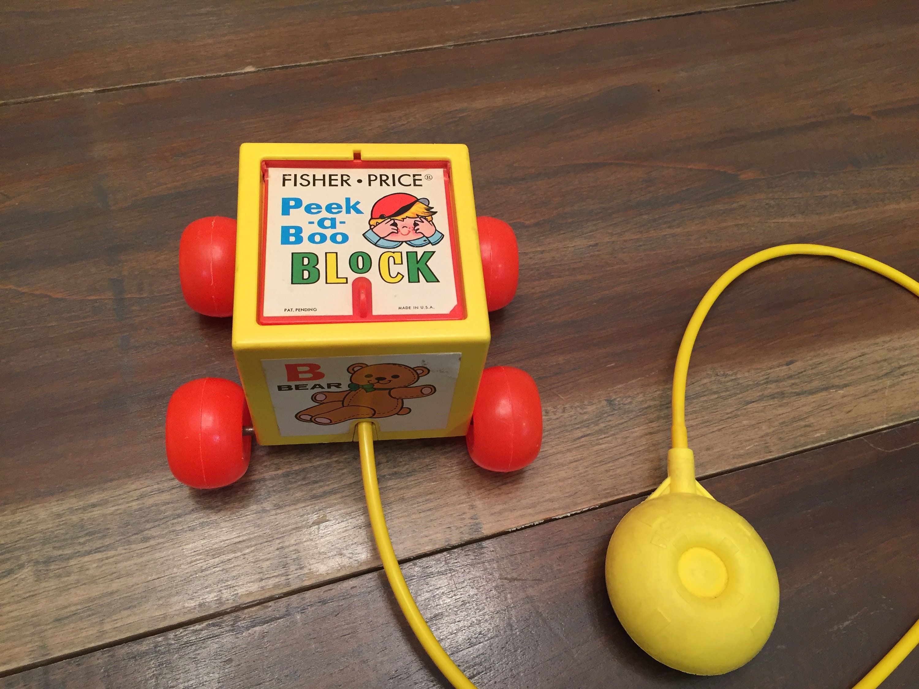 【箱付き激レア】フィッシャープライス　Peek-a-boo BLOCK Fisher Price-Peek-A-Blocks-Peek-A-Boo Blocks-Lot of 20-19