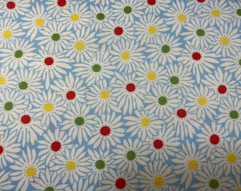Fabric, Garden Party by Whistler Studio for Windham Fabrics, reproduction feedback fabrics, 1930s-40s, retro, vintage look, Blue, 53977-4