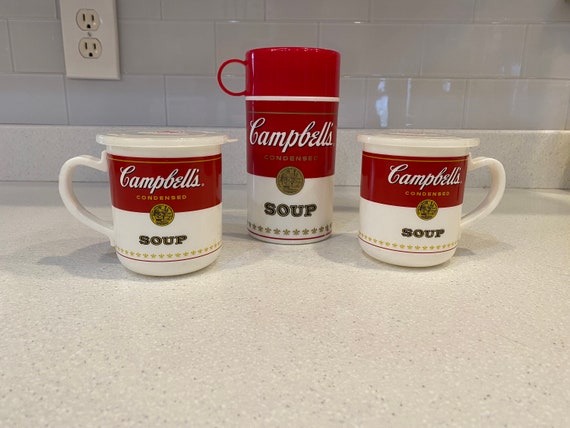 Campbell’s キャンベル　食器セット Vintage '90s Campbell Soup Insulated Travel Container and 2 Mugs