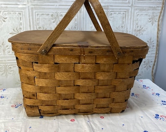 Large XL Fortnum and Mason F&M Picnic Hamper Wicker Basket Storage