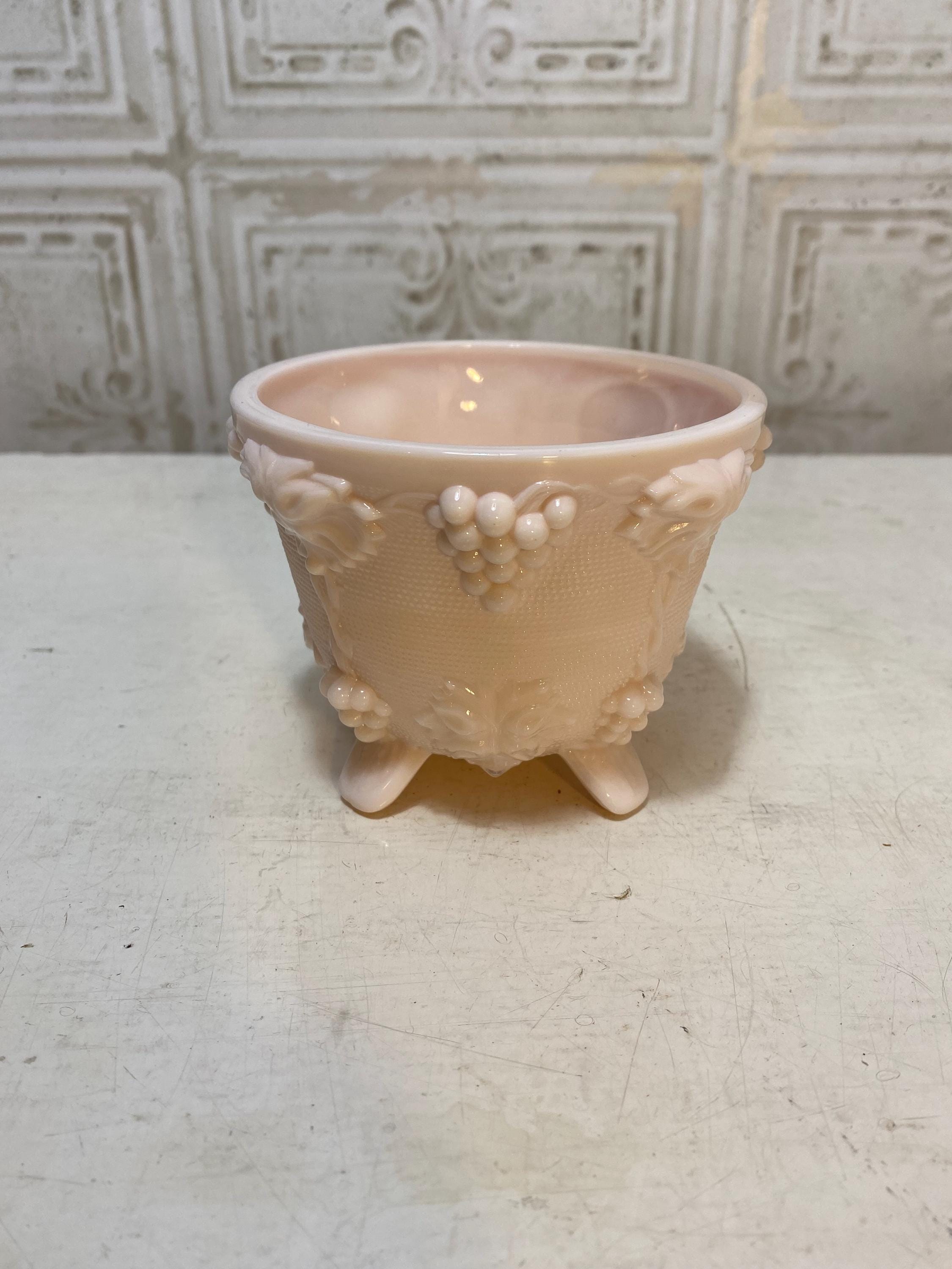 Jeanette Pink Milk Glass - Etsy