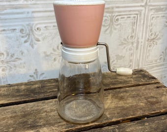 Vintage Federal Housewares Nut Grinder with Pink top