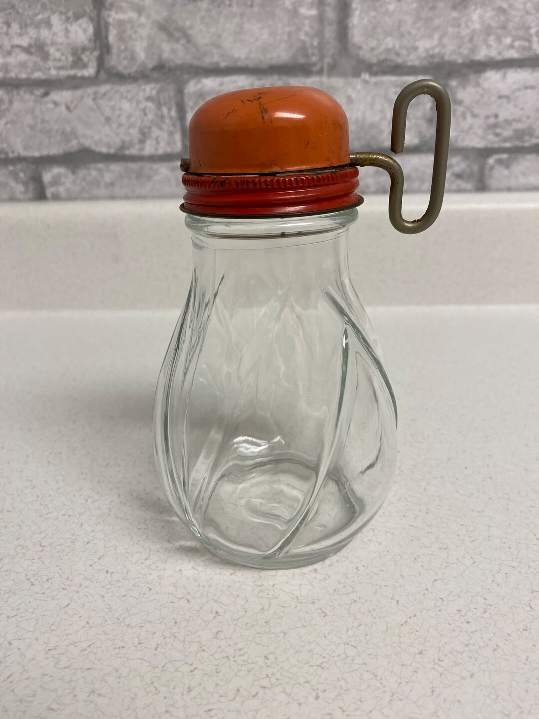 Vintage Nut Chopper, Red Metal Lid, Metal Chopper, Glass Jar, Retro Kitchen Gadgets, Decor Etsy