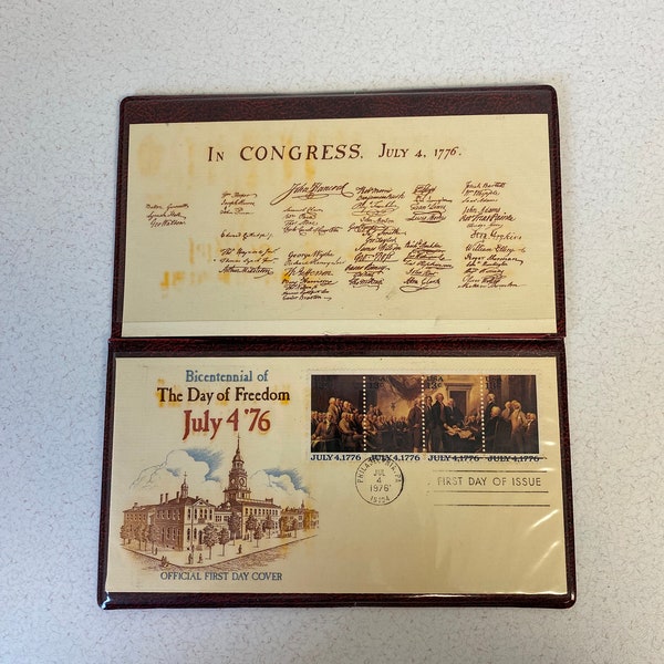 1976 mint set of commemorative stamps july 4 1776