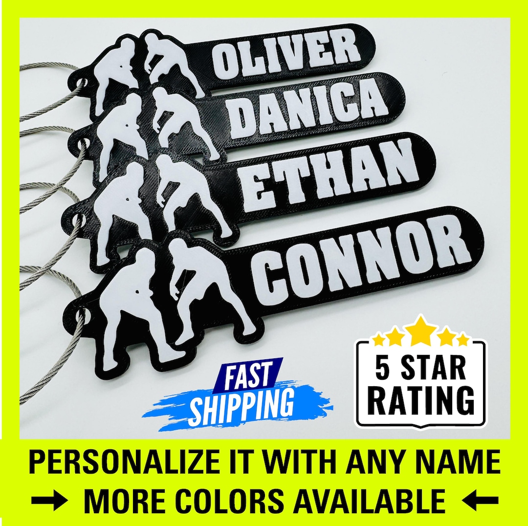 Personalized Wrestling Team Gift, Custom Wrestling Keychain, Wrestling