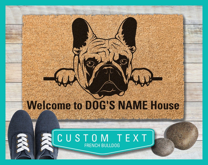French Bulldog Custom Doormat Home Decor Door Mat Etsy
