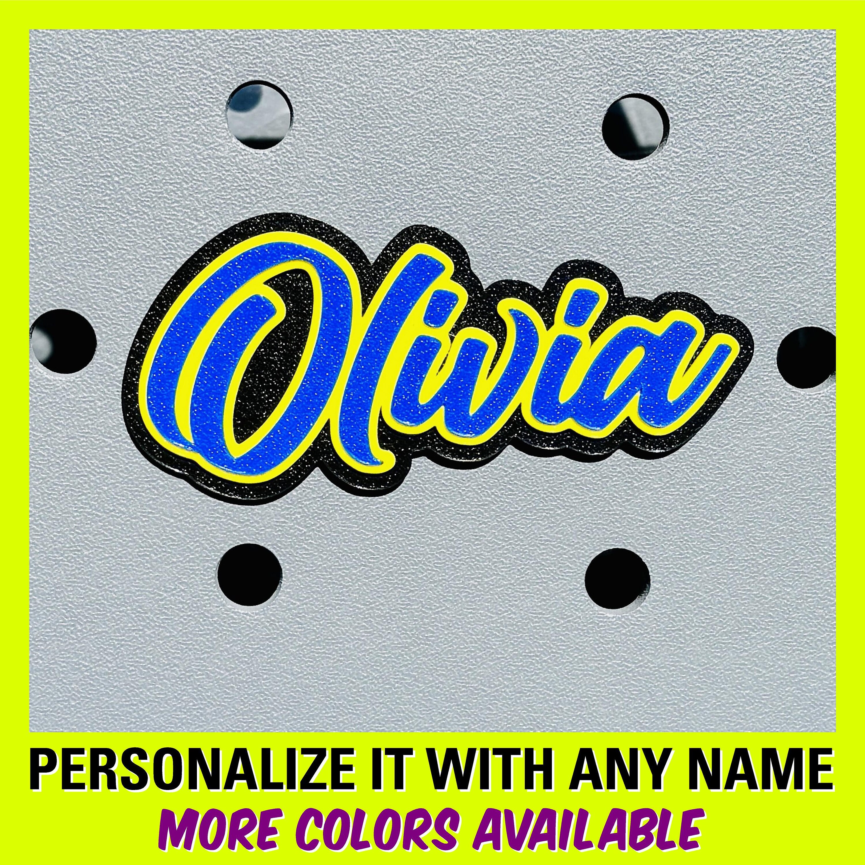 Personalized Bogg Bag Name Tag, Custom Bogg Bag Name Charm, Mom Bogg Bag Custom Name Tag, Bogg Bag Kid's Sports Name Tag, Team Colors Name