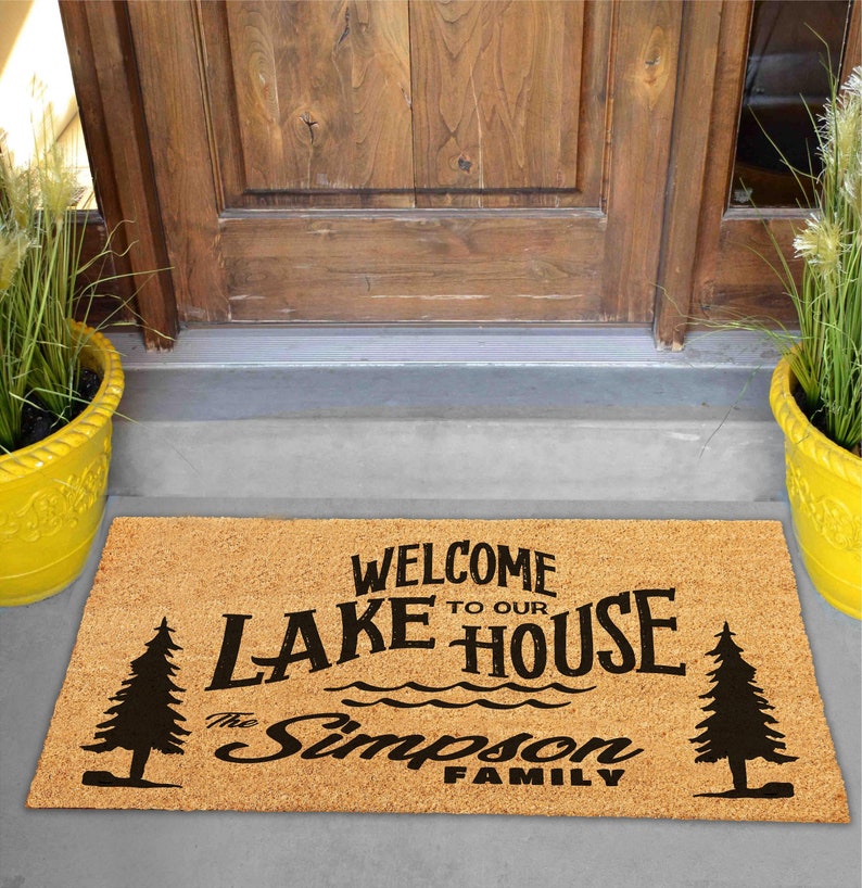 Lake House Custom Doormat Home Decor Doormat Etsy
