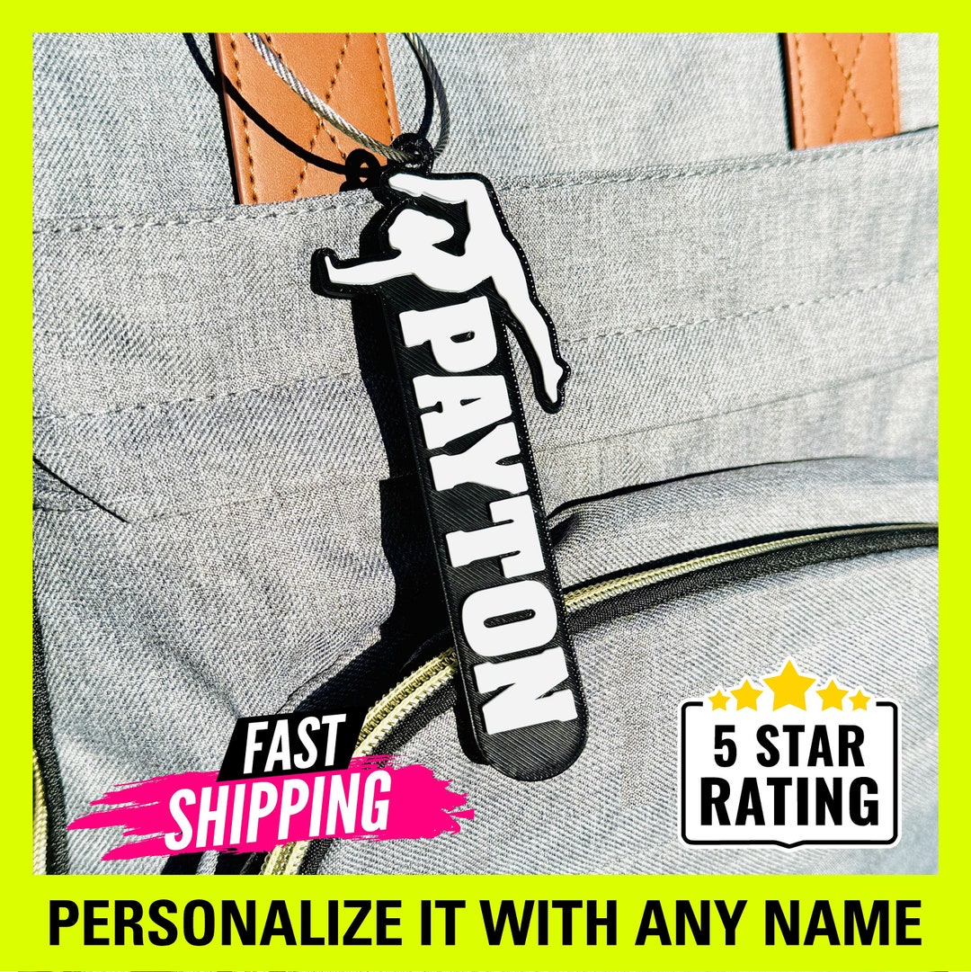 Personalized Gymnastics Keychain, Gymnastics Keyring, Custom Backpack