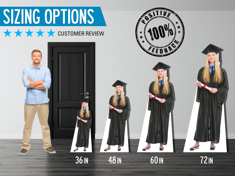 Life Size Graduation Custom Cardboard Cutout Standee Etsy