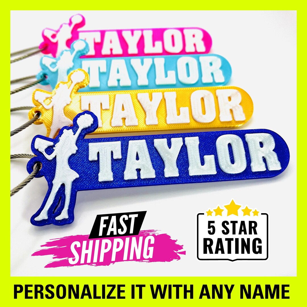 Cheer Backpack Tags Custom Cheer Bag Tag, Nfinity Backpack Name, Custom Keyring, Backpack ...