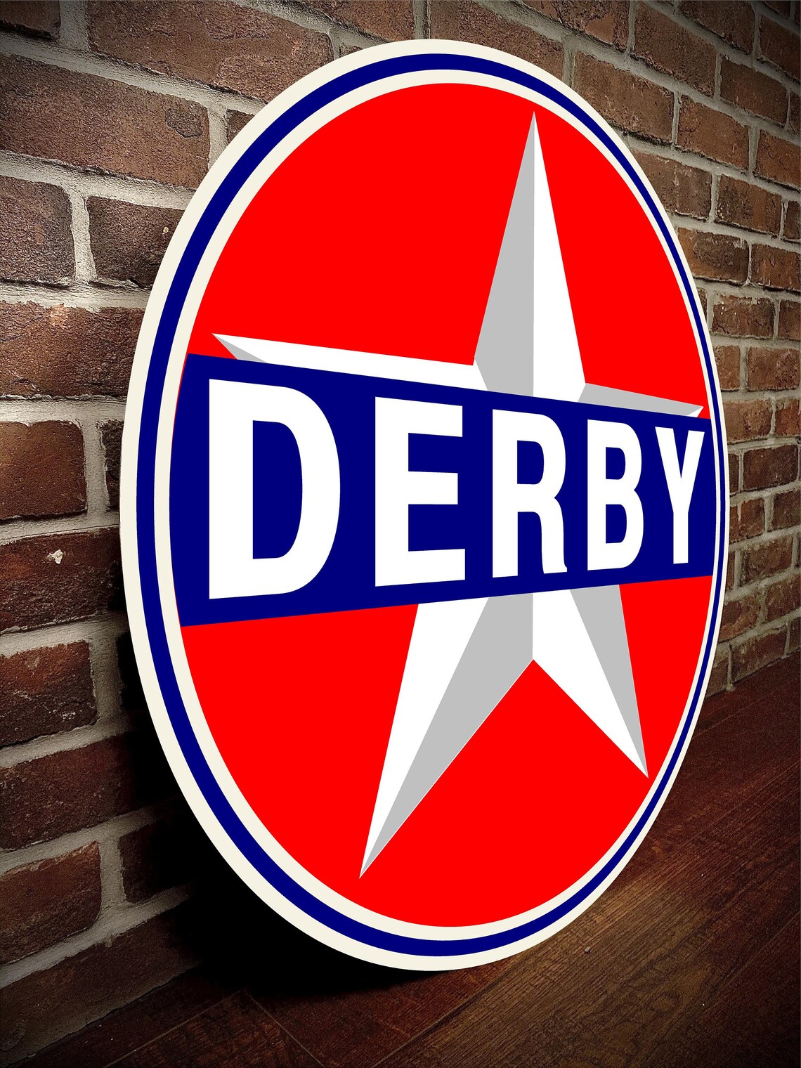 Derby Oil Gasoline Sign HEAVY GAUGE High Quality Etsy