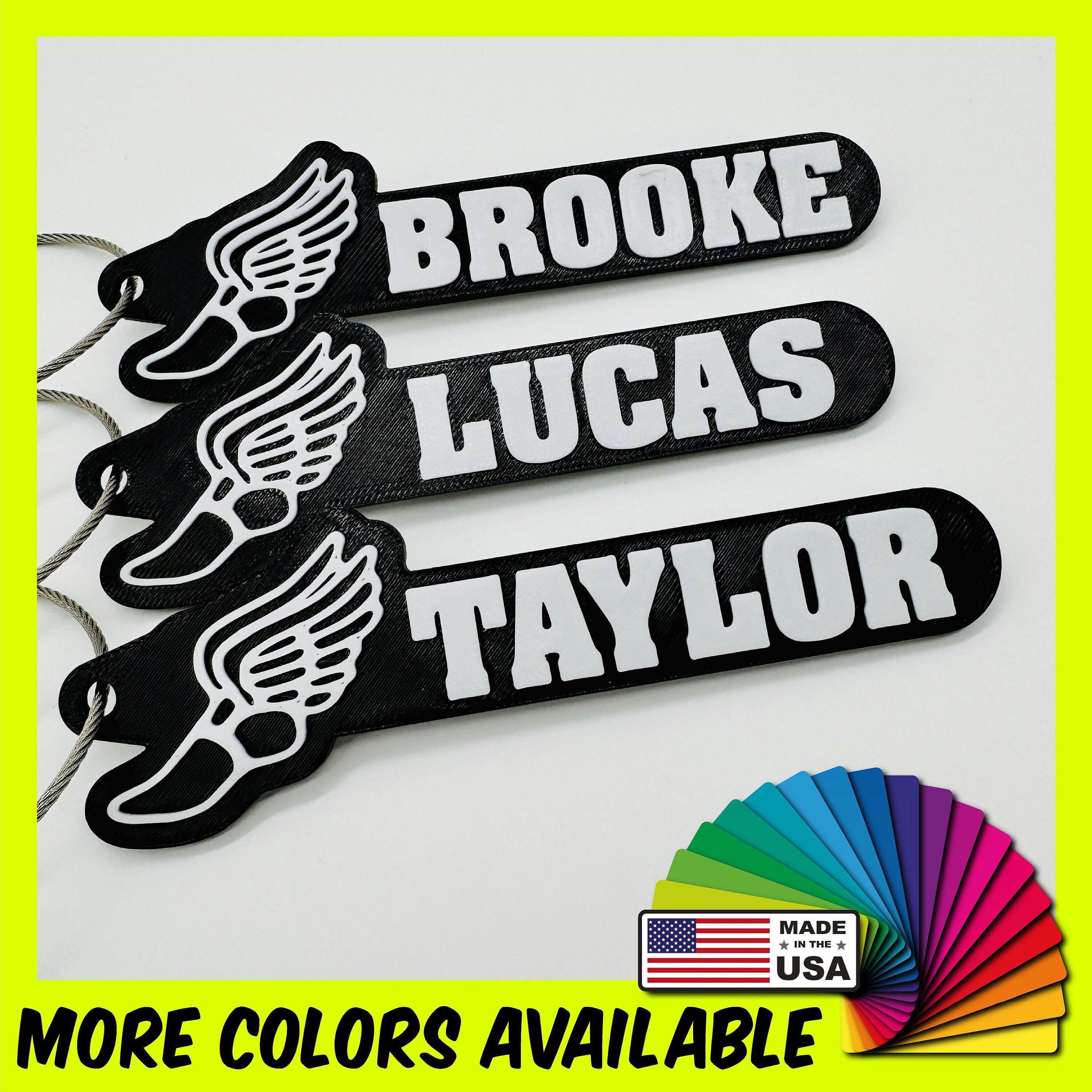 Track Key Ring Personalized Track and Field Keychain, Custom Track and Field Name Tag ...