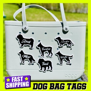 Bogg Bag Personalized Dog Bag Tags, Dog Bogg Bag Charms, Bogg Bag Dog Buttons, Bogg Bag Dog Breed, Dog Name Bogg Tote Charm, Bogg Dog Breed